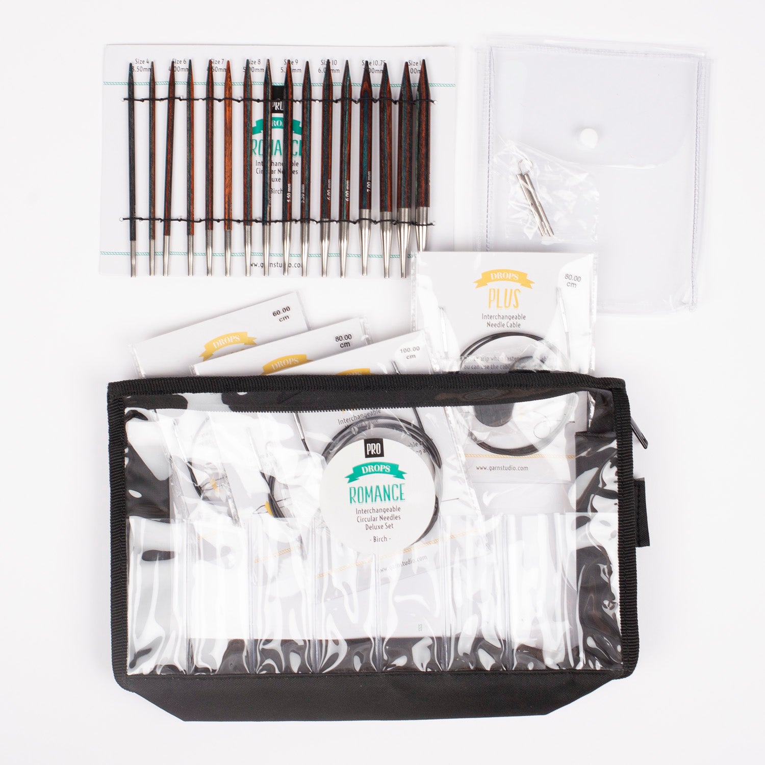 Utskiftbare rundpinner - deluxe sett